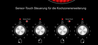 K&H 4 Zonen Glaskeramikkochfeld 59cm Knebel Steuerung Elektro Autark Eingebaut CK-7206K