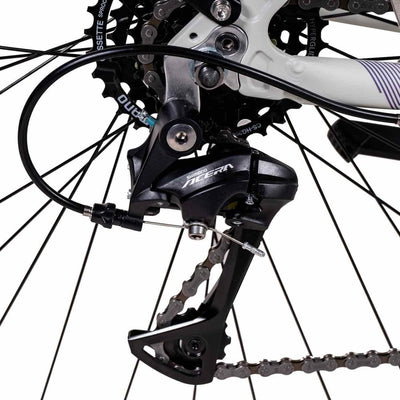 Airtracks Damen Trekking Fahrrad 28 Zoll Trekkingbike TR.2820L City Bike Trekkingrad Shimano ACERA RD-T3000 24 Gang Kettenschaltung Nabendynamo Weiß Matt Damen 48cm Körpergröße 155-170cm