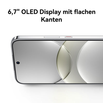 HUAWEI nova 13, Smartphone, 12+256 GB, 6,7" OLED Display mit flachen Kanten, eine 60 MP Ultraweitwinkel-Porträt-Frontkamera, 100W Supercharge, 5000 mAh starker Akku, Weiß