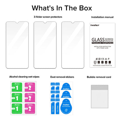 ivoler 3 Stück Schutzglas Schutzfolie für Samsung Galaxy Xcover 7 / Samsung Galaxy Xcover 6 Pro, 9H Härte Schutz Glas, HD Klar Displayschutzfolie, Anti-Kratz Folie, Anti-Bläschen
