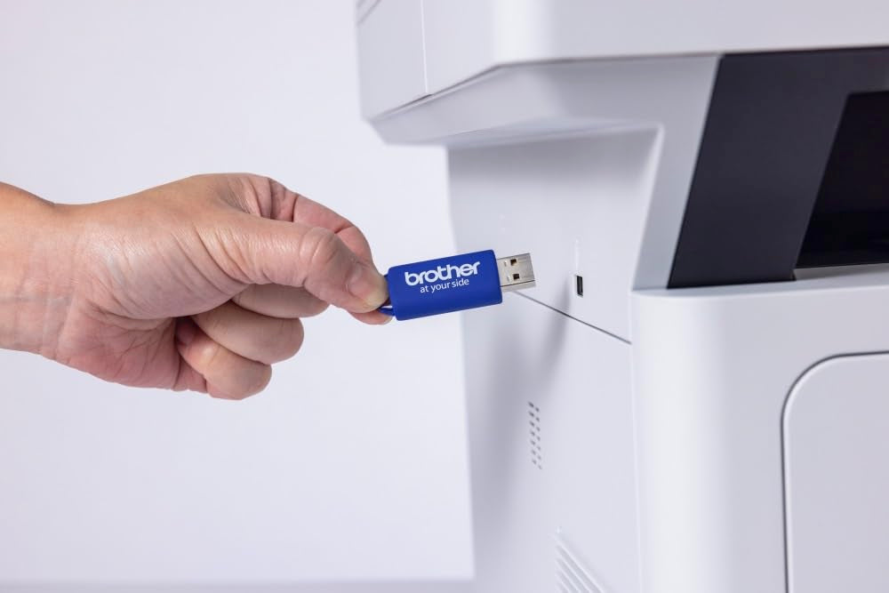 Brother MFC-L5710DN 4-in-1 Mulifunktionsdrucker schwarz weiß (A4, 48 Seiten/Min., 1.200x1.200 DPI, LAN, Duplex-ADF, 250 Blatt Papierkassette) weiß/grau