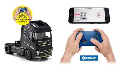 siku 6731, Volvo FH16 LKW, 1:32, Metall/Kunststoff, Schwarz, Ferngesteuert, Ohne Fernsteuermodul, Steuerung via App oder Gaming Controller möglich