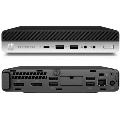HP EliteDesk 800 G5 Mini-PC Desktop-Computer (Generalüberholt) CPU Intel Core i7-9700, Arbeitsspeicher 16 GB DDR4, SSD Festplatte 512 GB, Windows 11 Pro