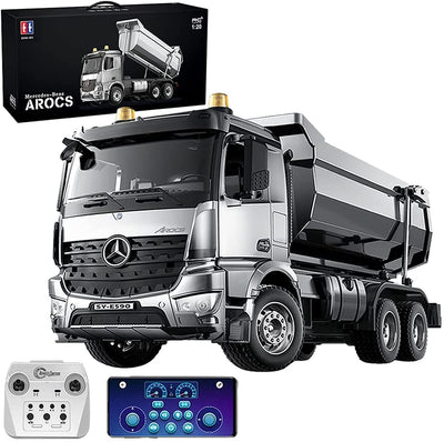s-idee® E590-003 Mercedes Arocs Rc Dump Truck Metall Kipper 1:20 LKW 10 Kanal Kipplader Double E CADA E-590