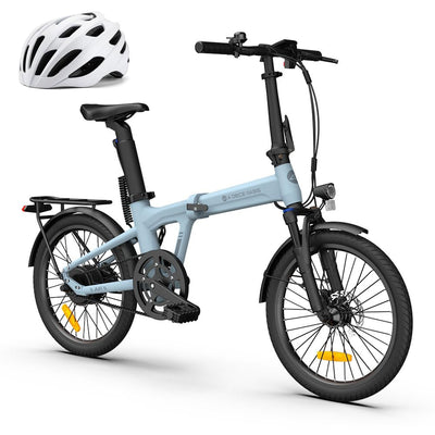 ADO E-Bike Air20Pro, Electric Bikes,klapprad e-Bike,Riemenantrieb,e Bike 20 Zoll, 2 Gang, ADO Smart APP,BAFANG Bürstenloser Motor,3,5-Zoll-IPS-Display,ebike Damen/Herren (Blue)