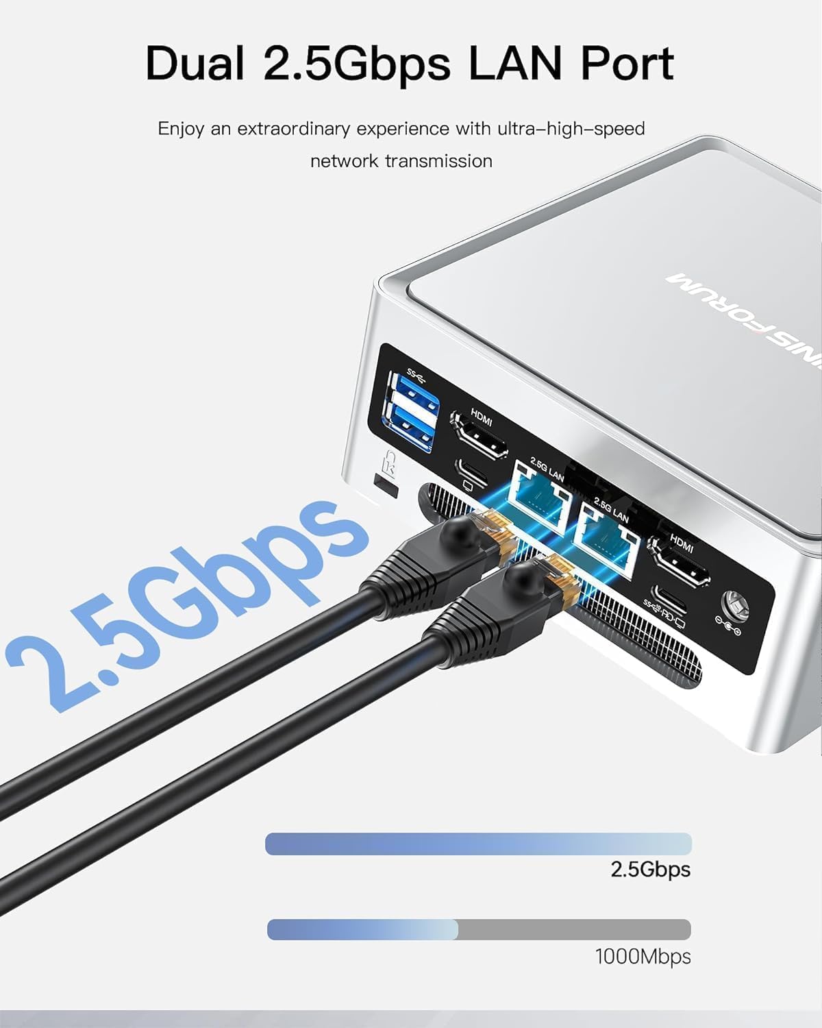 MINISFORUM Mini PC NAB9 - Intel Core i9-12900HK Prozessor bis zu 5,0 GHz, 32 GB RAM, 512 GB SSD, Dual 2.5G LAN, Wi-Fi 6, Bluetooth 5.2, Ultra-Compact Desktop PC