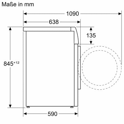 Siemens WG46B2071, iQ700, Smarte Waschmaschine 9 kg, 1600 UpM, Made in Germany, Antiflecken-System, smartFinish Bügelhilfe, schneller Waschen mit speedPack XL, Mini load für Einzelteile, aquaStop