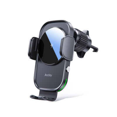 Auckly 15W Handyhalterung Auto mit Ladefunktion, [270° Automatische Klemmung],Qi Induktive Ladestation Auto Wireless Charger, Kfz Ladegerät für iPhone 12 13 14 15 16 17 Serie & Samsung, Schnellladen
