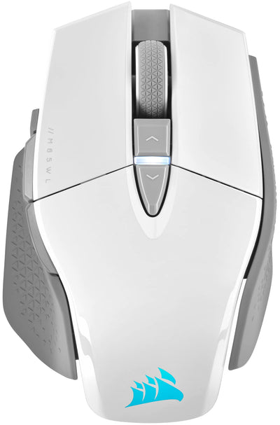 CORSAIR M65 RGB ULTRA WIRELESS Tunable FPS Gaming Mouse - 26.000 DPI - Sub-1ms Wireless - Gewichtssystem - Bis zu 120 Std. Akku - iCUE Kompatibel - PC, Mac, PS5, PS4, Xbox - Weiß