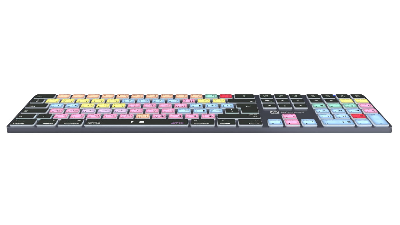 LOGICKEYBOARD Kabellose Hintergrundbeleuchtung "Titan" für das Komponieren in Avid Pro Tools auf Mac • p/n LKB-PT-TM-UK