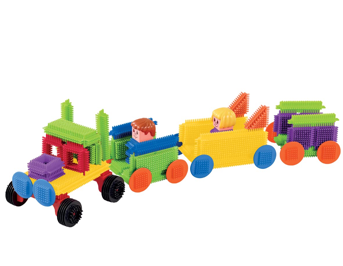 Stickle Bricks großer Baukasten, 84 Teile – Stimulieren Sie Fantasie und motorische Fähigkeiten mit vielseitigem Bauset, Robustes und sicheres Konstruktionsspielzeug für Kinder ab 3 Jahren