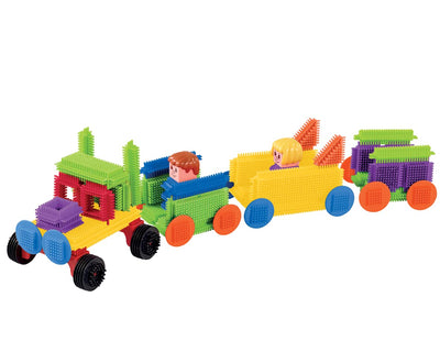 Stickle Bricks großer Baukasten, 84 Teile – Stimulieren Sie Fantasie und motorische Fähigkeiten mit vielseitigem Bauset, Robustes und sicheres Konstruktionsspielzeug für Kinder ab 3 Jahren