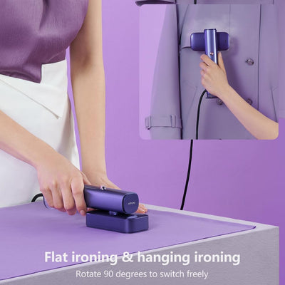 nesmar G5 Dampfglätter, Steamer 2-in-1 Handdampfer für Kleidung und Bügeleisen für Kleidung,1200W 10 Minuten Dauerdampf,0,8 kg leicht, Reise-Dampfbügelstationenfür unterwegs und zu Hause