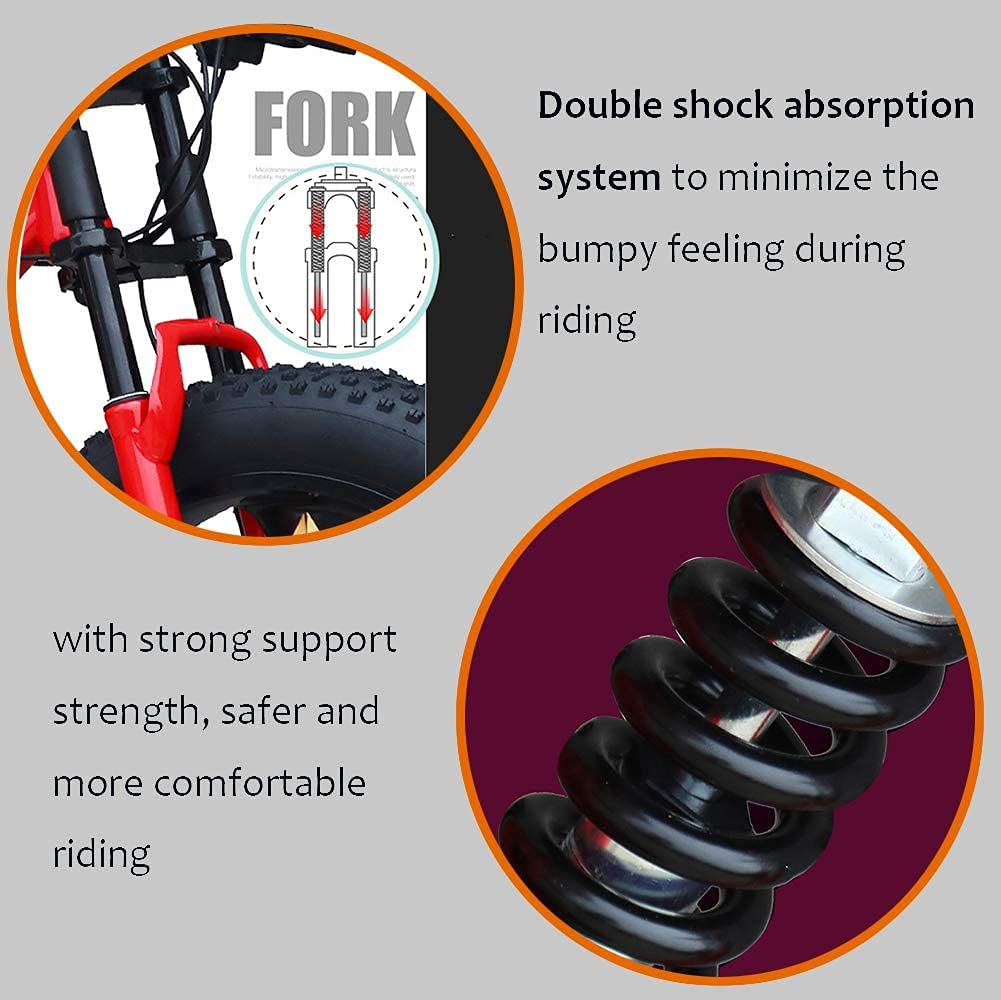 JXYQ 26 Zoll Mountainbikes, Fat Tire Mountain Trail Bike für Erwachsene, 21 Gang Fahrrad, Rahmen aus Kohlenstoffstahl mit doppelter Vollfederung und Doppelscheibenbremse (Cyan)