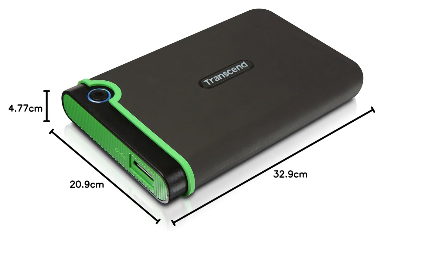 Transcend 2TB USB 3.1 Gen 1 StoreJet 25M3S Rugged External Hard Drive TS2TSJ25M3S