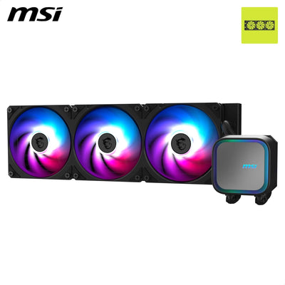 MSI MAG CORELIQUID A13 360 AIO CPU-Wasserskühler - Volle CPU-Abdeckung, verbessertes Wasserkanal-Design, CycloBlade 7, Split-Flow Radiator, Rifle-Lager