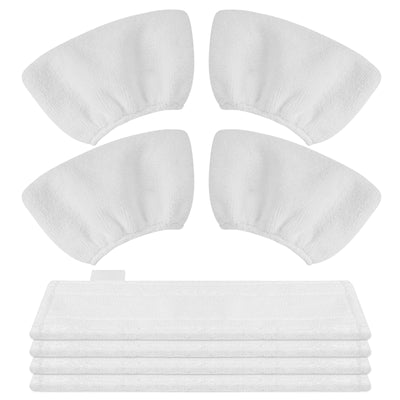 Awinker 8 Stück Mikrofaser-Überzugsset für Kärcher Dampfreiniger EasyFix SC3 SC5 SC4 SC2 4 Bodendüse 4 Handdüse Tuchset Zubehör