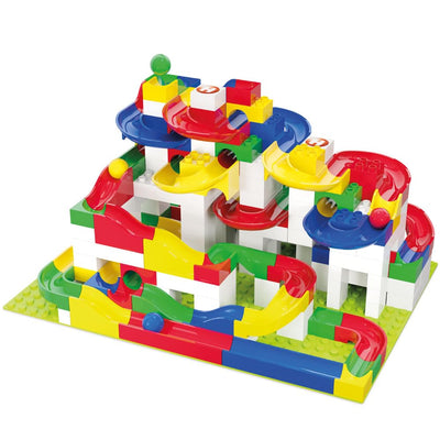 Hubelino 420572 Baukasten Maxi (213-teilig) Kugelbahn, kompatibel