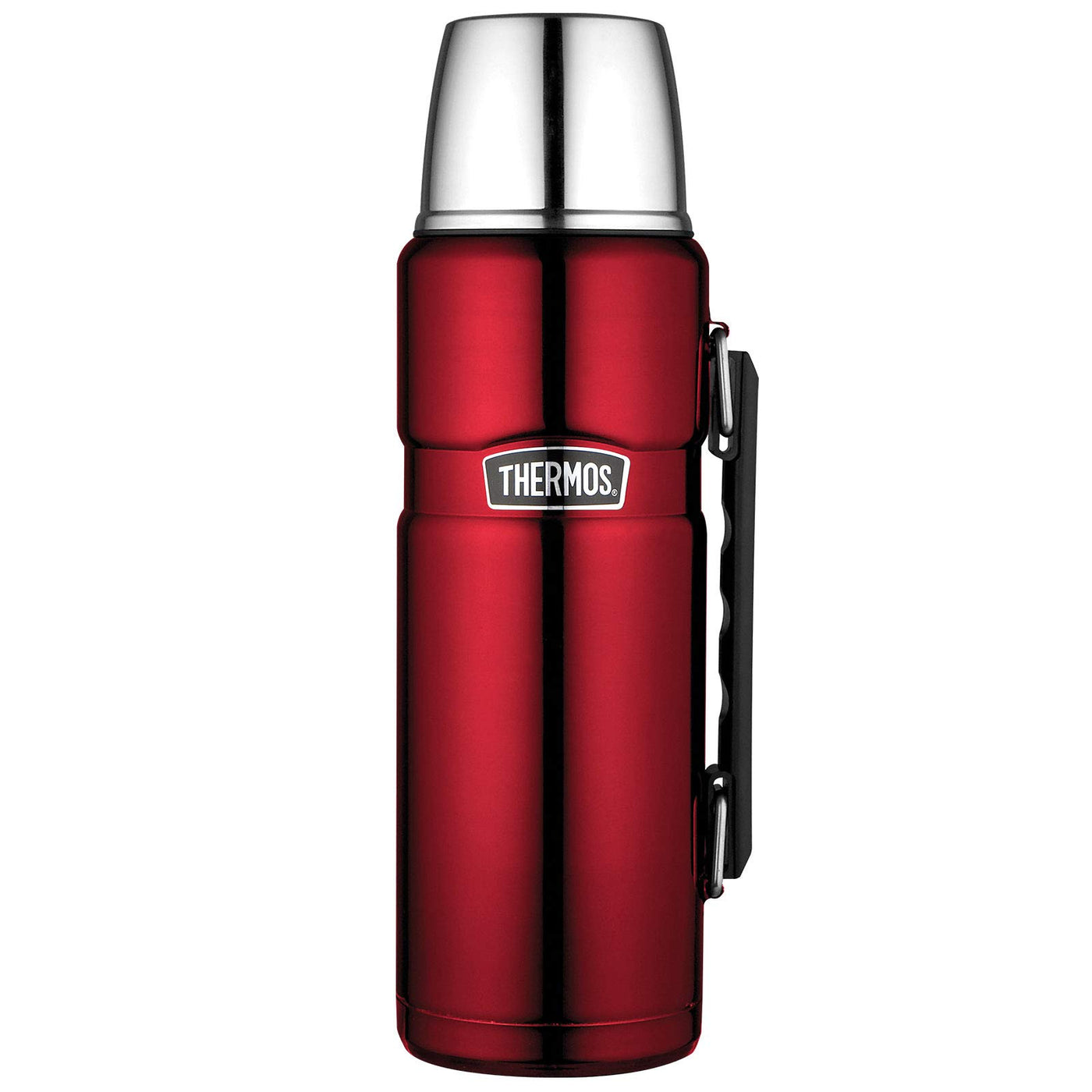 Thermos 4003.248.120 Isolierflasche Stainless King, 1,2 L, Edelstahl, Cranberry