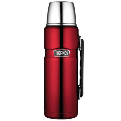 Thermos 4003.248.120 Isolierflasche Stainless King, 1,2 L, Edelstahl, Cranberry