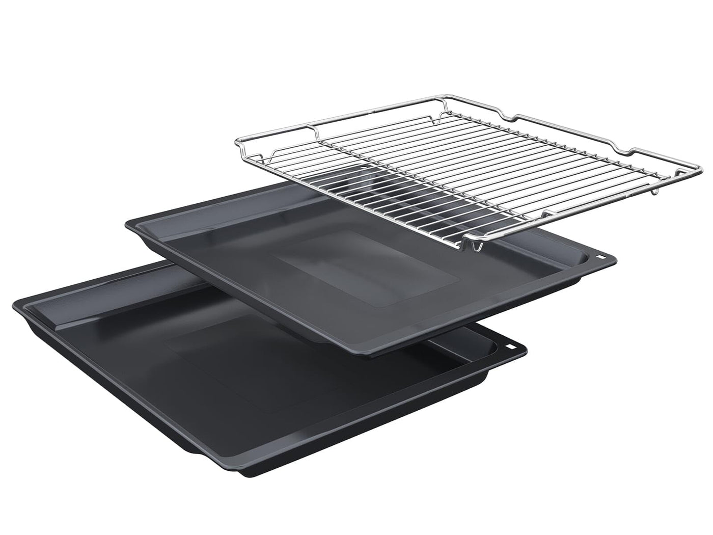 NEFF B54CR71N0, N 70, Smarter Einbau-Backofen, 60x60 cm, Made in Germany, Pyrolyse, Optimaler Zugriff mit Slide&Hide, Full Touch TFT-Display, Air Fry Funktion, Automatikprogramme, Soft Open, Edelstahl