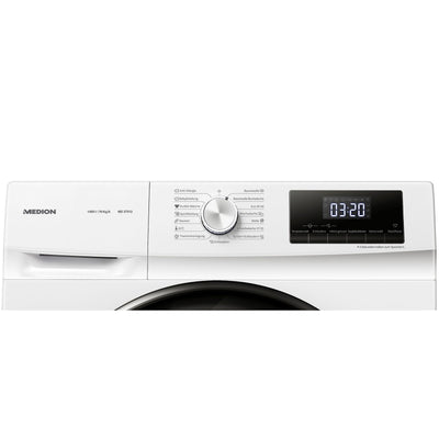 MEDION Waschmaschine (10 kg, 1400 U/Min, 15 Programme, Startzeitverzögerung, Kindersicherung, LED Display, MD 37512)