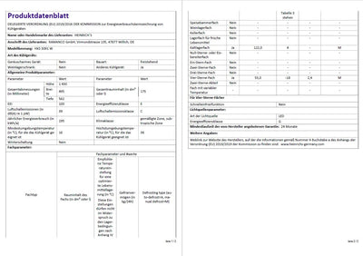 Heinrich´s Kühlgefrierkombination 175Liter, Kühlvolumen 122L, Gefrierfach 53L,LED Innenraumbeleuchtung, Kühlschrank Türanschlag wechselbar, leise 39dB,große Tiefkühlboxen, 7 Temperaturstufen,weiß