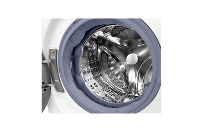 LG V7WD107H2E, Klasse E, Frontlader-Waschtrockner 10,5 - 7 kg, 1400 U/min, AI Direct Drive, Wi-Fi, Tiefenreinigung mit Dampf, TurboWash, Größere Kapazität, 62 x 60 x 85 cm ꟷ Weiß