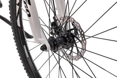 26 Zoll Alu Mountainbike Leader Fox Factor 8 Gang Scheibenbremsen Rh 36 cm schwarz Weiss