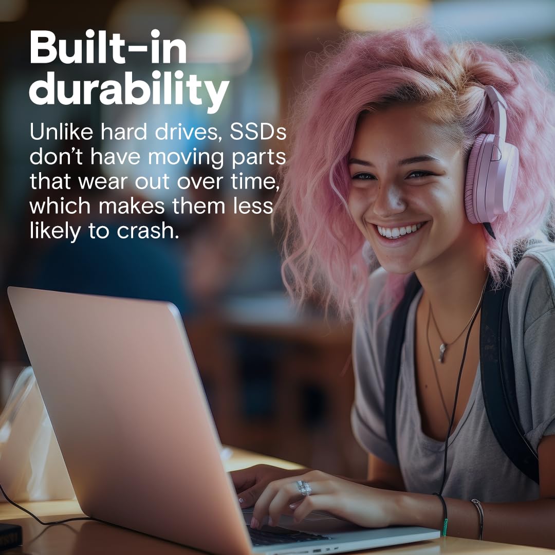 Crucial BX500 SATA SSD 480GB, 2,5" Interne SSD Festplatte, bis zu 540MB/s, 480GB SSD kompatibel mit Laptop und Desktop (PC), 3D NAND, Dynamische Schreibbeschleunigung - CT480BX500SSD1