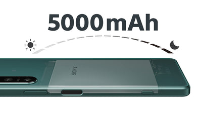 Sony Xperia 5 IV - Smartphone Android, Téléphone Portable Ecran 6.1 Pouces 21:9 Wide HDR OLED - Taux de rafraichissement de 120Hz - Triple Objectif (avec Un revêtement ZEISS T*) - 8Go RAM (Vert)
