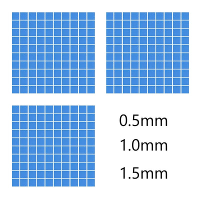 Thermal Pad, 3 Pcs Wärmeleitende Silikonpads, 100x100mm, 0.5mm, 1mm, 1.5mm, Silikon Thermal Pad Für CPU, Wärmeleitend Silikon Pad Für CPU, Wärmeleitfähige Silikonkissen, Wiederverwendbar Thermal Pad