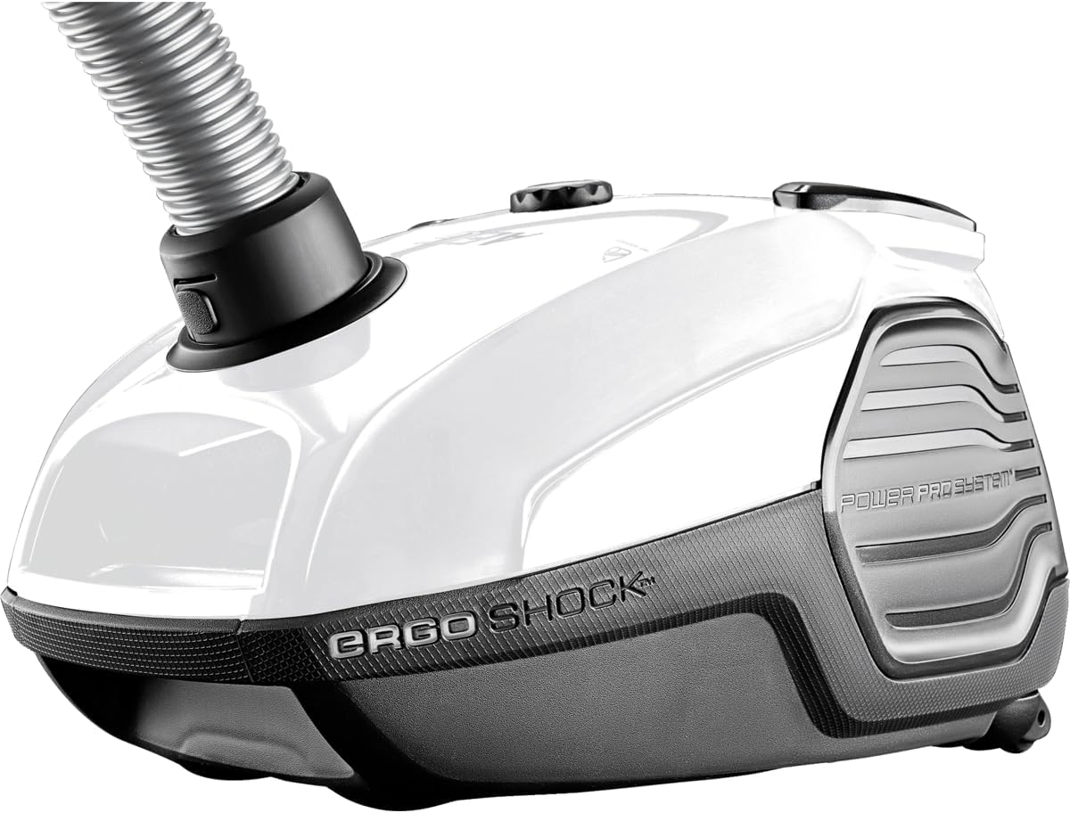 AEG VX6-2-IW-5 Staubsauger mit Beutel / 360° drehbare Räder / Zusatzdüsen und Staubbeutel / für Hart- und Teppichböden / 800 Watt / 9 m Aktionsradius / Ergo-Handgriff / neue technische Version / weiß