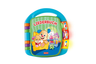 Fisher-Price Lernspaß, Liederbuch, Baby Musik Buch, Musikspielzeug für Babys, Elektronisches Kinderbuch, ab 6 Monate, Deutsche Version, CDH40