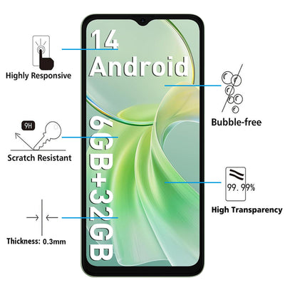 MEMELOKA Hülle für Ulefone Note 19 mit 2 Stück Schutzfolie(Gehärtetes Glas), Ultradünne Transparente Anti-Vergilbung Weiche TPU Schutzhülle[Anti-Kratzer][Anti-Fingerabdruck]