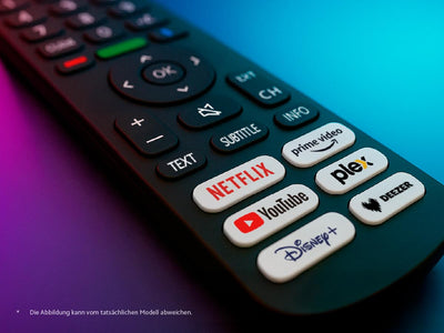 DYON Movie Smart 65 VX - 65 Zoll (164 cm) 4K UHD Smart TV mit Triple Tuner (DVB-C/-S2/-T2), App Store, Prime Video, Netflix, YouTube, DAZN, Disney+, waipu.tv, Hotelmodus