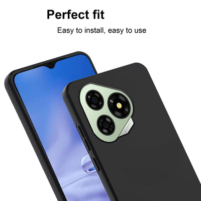 LYZXMY Hülle für Ulefone Note 19(6.56") Schwarz Handyhülle + 3 Stück Gehärtetes Glas Schutzfolie, Case Weich Silikon TPU Schutzhülle Cover 9H Härte HD Gehärtetes Glasfolie Glas