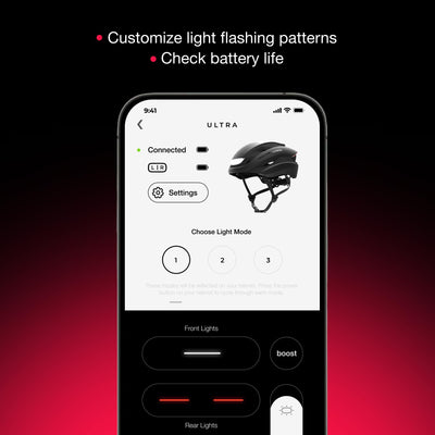 Lumos Ultra Smart-Helm | Fahrradhelm | Vorder- und Rücklicht (LED) | Blinker | Bremslichter | Bluetooth-Verbindung | Erwachsene: Herren, Damen (Charcoal Black, Größe: M-L)