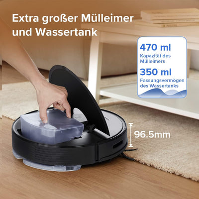 roborock Q7 Max Staubsauger, Roboter, 4200 Pa, 180 Minuten Akkulaufzeit, Roboter, selbstheilend, mit Lidar-Navigation, Kartografie, WiFi/APP/Alexa, Upgrade des S5 Max (schwarz)