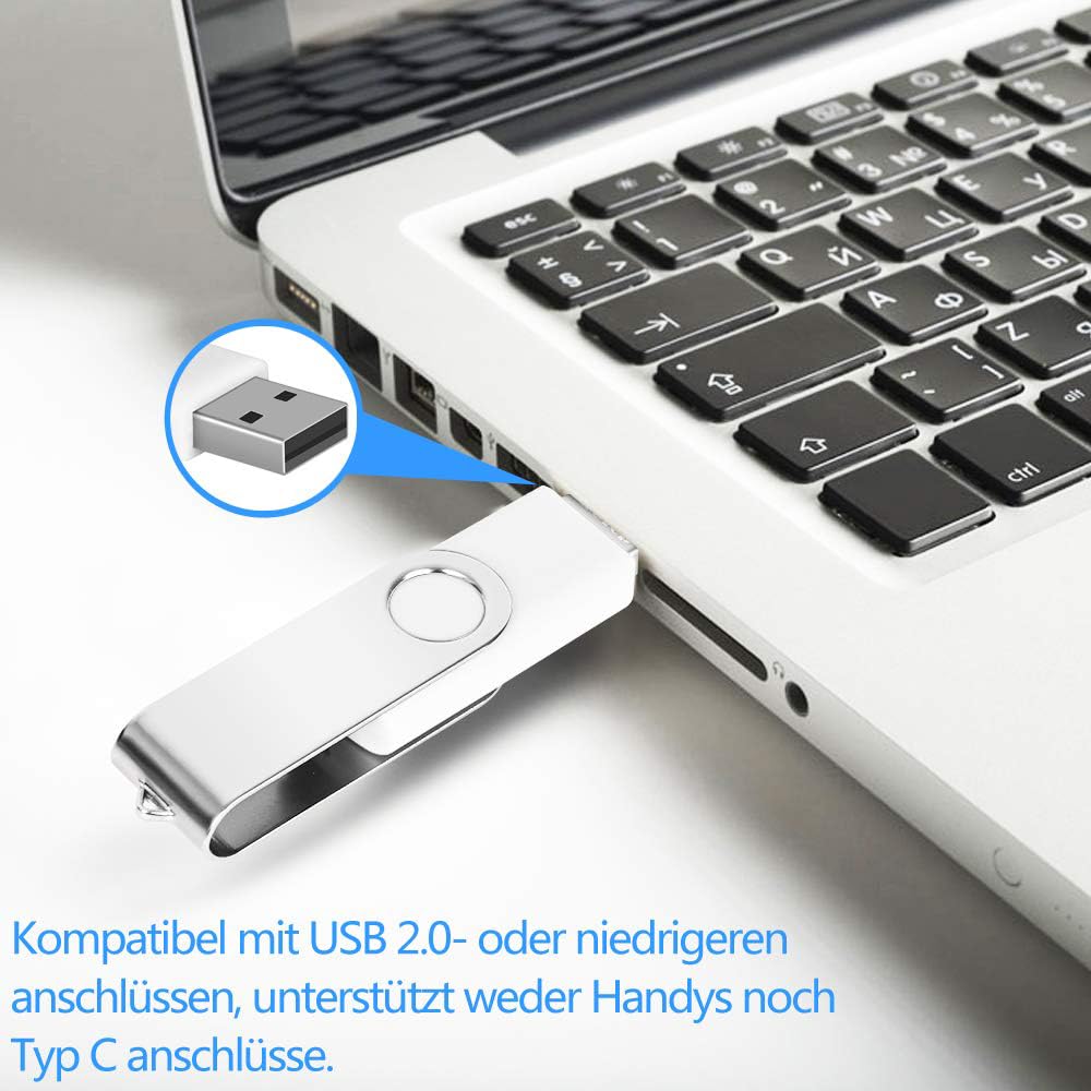 USB Sticks 4GB 10 Stück, AreTop USB 2.0 Speicherstick 4GB USB Sticks 10 Stück High Speed Datenspeicher Memory Sticks (Mehrfarbig)