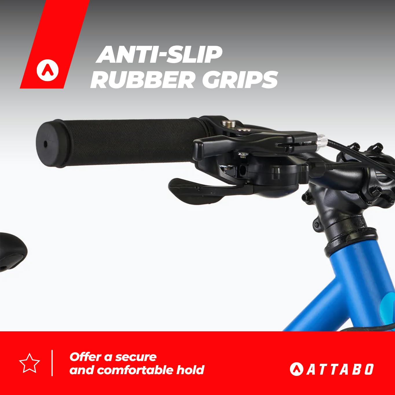 ATTABO Knack 24 – Kinderfahrrad (7–11 Jahre) mit leichtem Aluminiumrahmen (nur 10 kg), 24-Zoll-Rädern, Stahlgabel, für 120–145 cm Körpergröße, ergonomischer Lenker, ideal für Touren und Freizeit