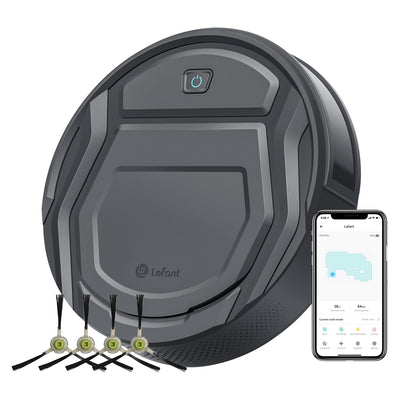 LEFANT 210PG Saugroboter mit 2200 Pa,WLAN Roboterstaubsauger Kompatibel mit Alexa und APP-Steuerung,120 Min Laufzeit, Staubsauger Roboter optimiert für Teppich Tierhaare Hartböden mit Ladestation