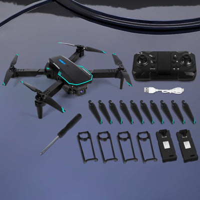 Drohne mit Kamera 720P HD für Kinder, WiFi FPV Drone für Anfänger, RC Quadcopter mit 2 Akku, Schwerkraft Sensor, 3D Flip Mode, Ein-Tasten-Start/Landung, Höhenhaltemodus, Headless Mode