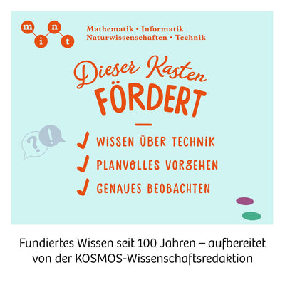 KOSMOS 621322 Dusty - Dein saugstarker Robo-Helfer, Staubsaugerroboter für Kinder, Experimentierkasten ab 8 Jahre