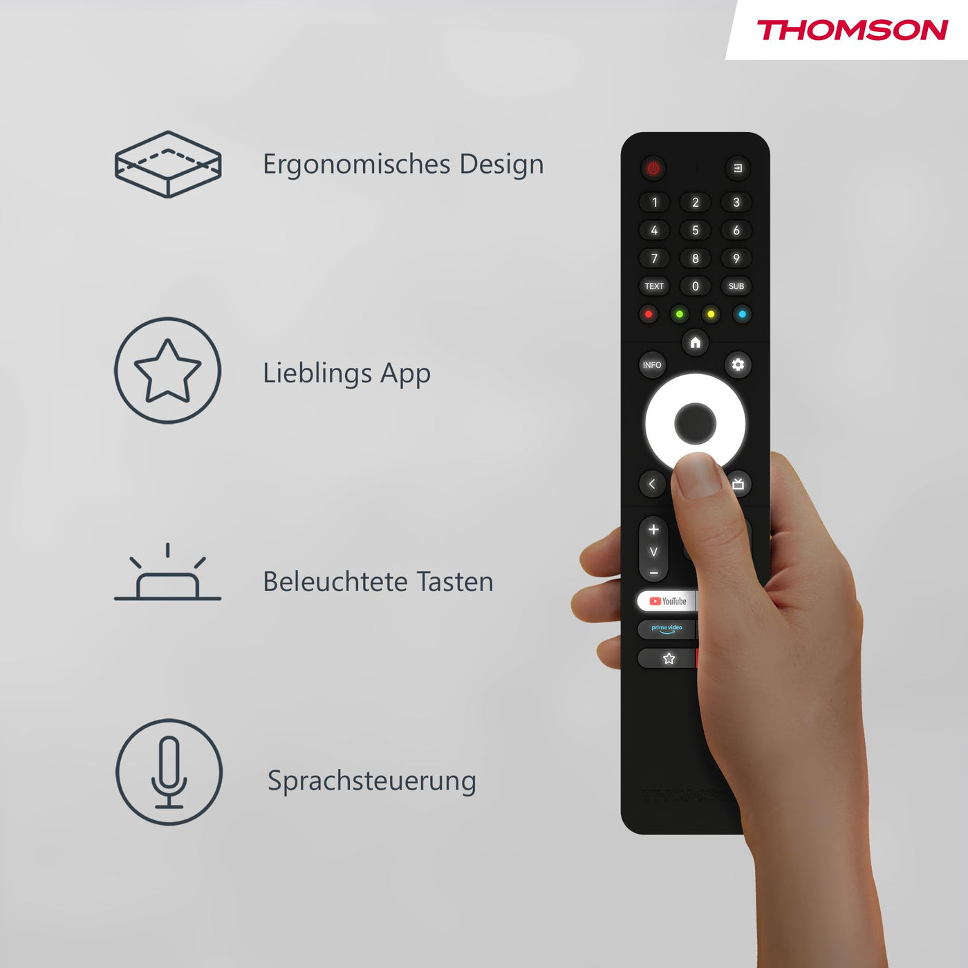 Thomson 40 Zoll (101 cm) LED Full HD Smart Android TV, Google Assistant, Wi-Fi, Dolby Digital, Bluetooth, Triple-Tuner (Kabel/Satellit/Antenne), HDMI, CI+, A+ Panel – 40FA2S13