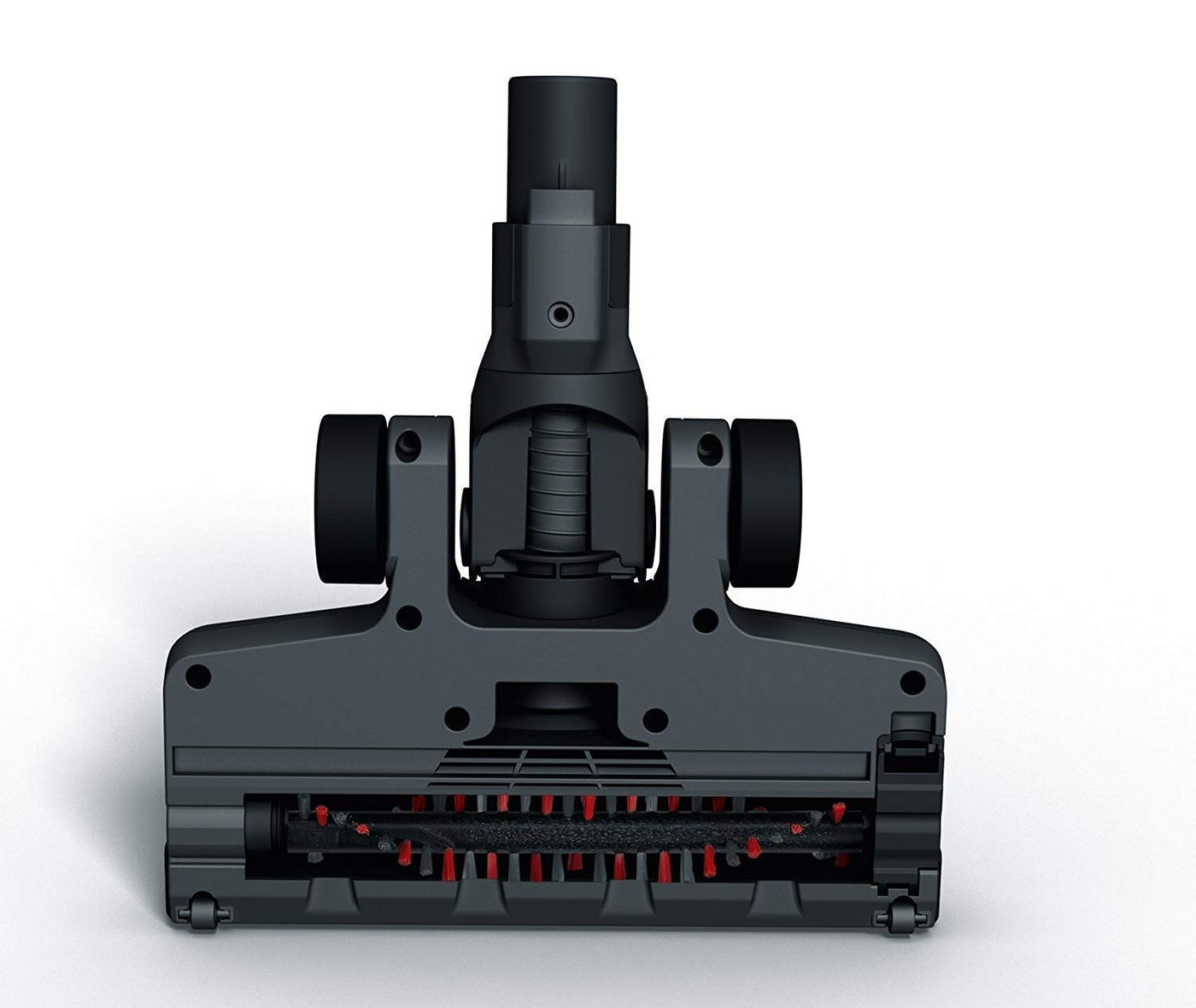 Severin HV 7165, Beutelloser Hand- und Stielsauger mit Elektrobürste und Digitalmotor, 22,2V Lithium-Ionen Akku, S´POWER topspin Li 30, grau/rot
