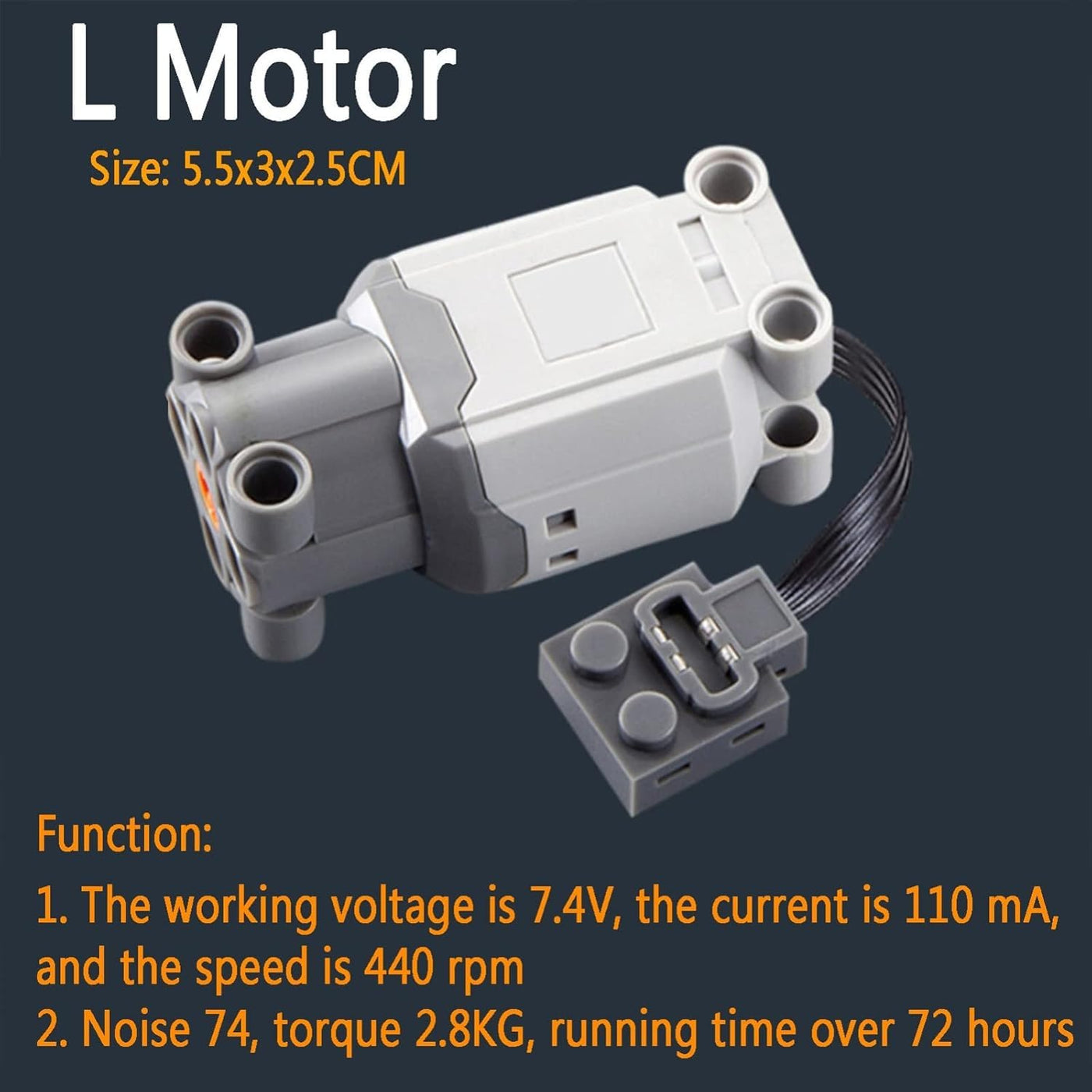 Karriter Kompatibel mit Le Technic Motor L Power Functions-Bauset, 11-teiliges Power Functions-Motorbatterie-IR-Fernbedienungs-Empfänger-Set