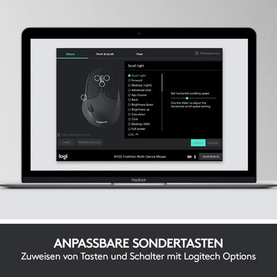 Logitech MK850 Performance Kabelloses Tastatur-Maus-Set, Bluetooth, 2.4 GHz Verbindung via USB-Empfänger, 24 bis 36-Monate Akkuleistung, Handballenauflage, Deutsches QWERTZ-Layout, Schwarz