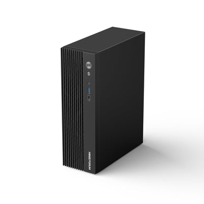 MINIS FORUM 795S7 Mini-ITX-PC AMD Ryzen 9 7945HX (16C/32T, bis zu 5,4 GHz), HDMI2.1/DP1.4/USB C, USB A x 5, USB C x 2, PCIe 5,0 x 16.400 W (kein RAM/SSD/dedizierte Grafikkarte)