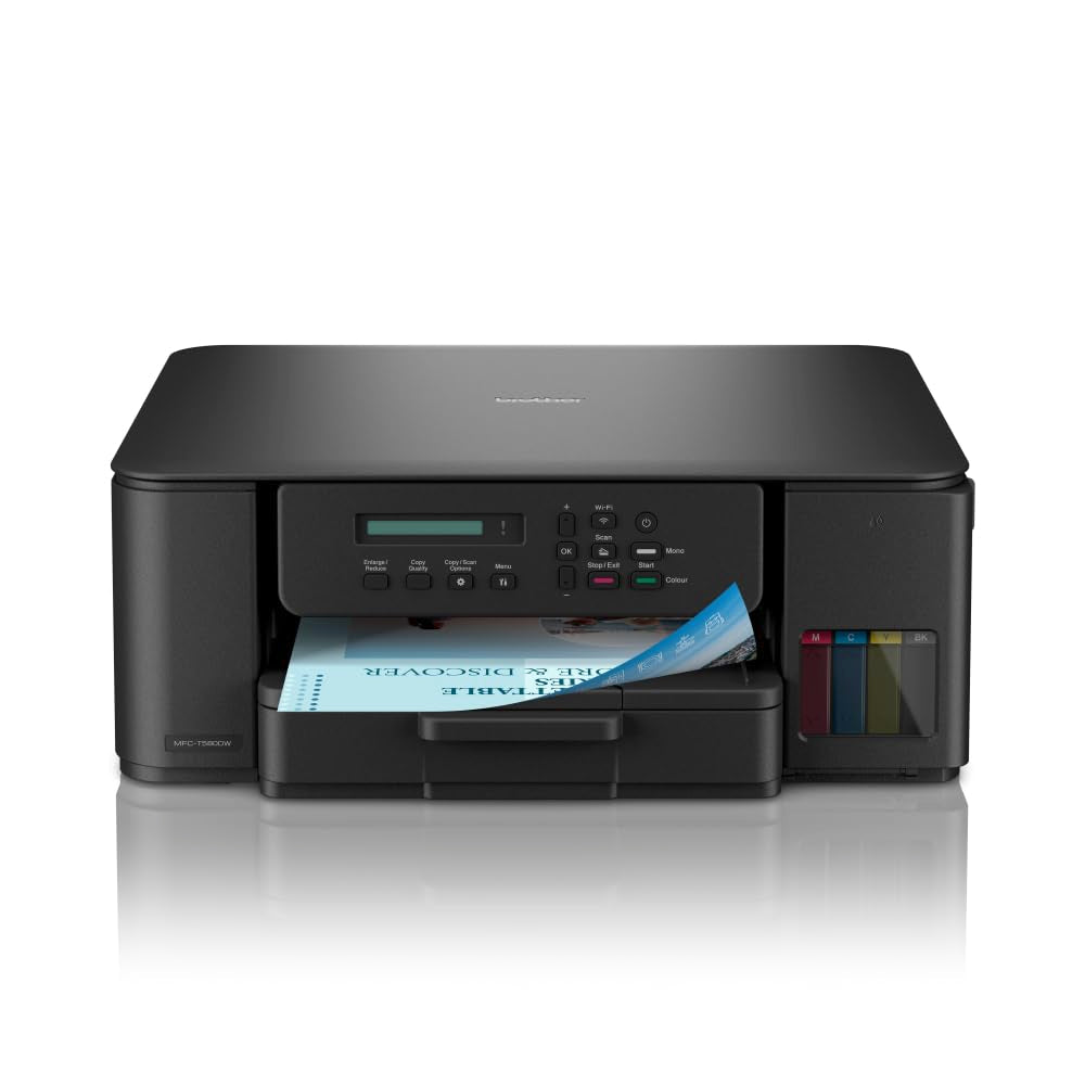 Brother DCP-T580DW 3-in-1 drahtloser Tintentankdrucker (Drucken, Scannen, Kopieren)